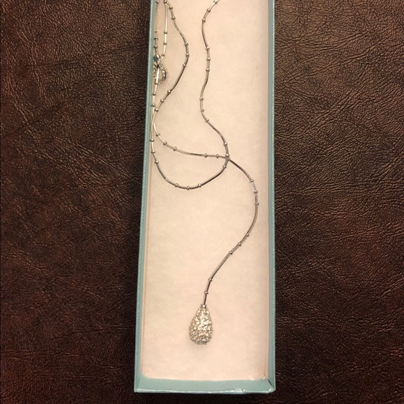 Touchstone Crystal Pear Pave Necklace - Picture 1 of 2
